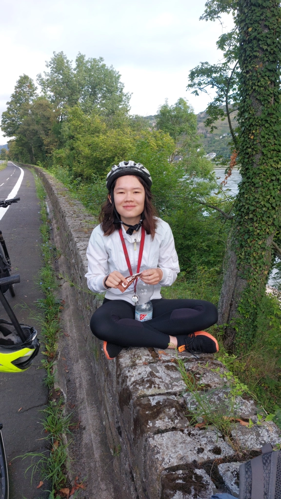 Stärkung im Rahmen der Fahrradtour