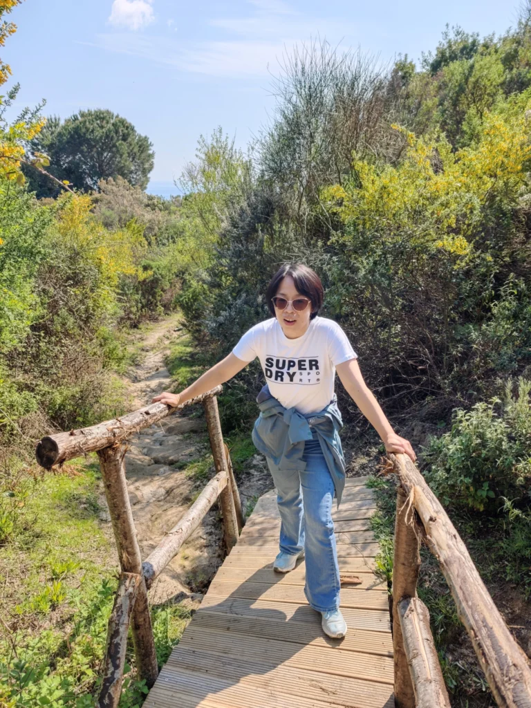 Rong in den Bergen von Marina di Campo auf dem Weg zum Monte Perone